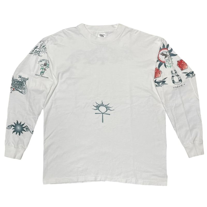 DENNIS RODMAN TATTOO LS WHITE XL 9583 | greatLA