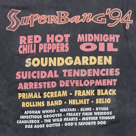 RED HOT CHILI PEPPERS SUPER BANG '94 FITS XL 8888