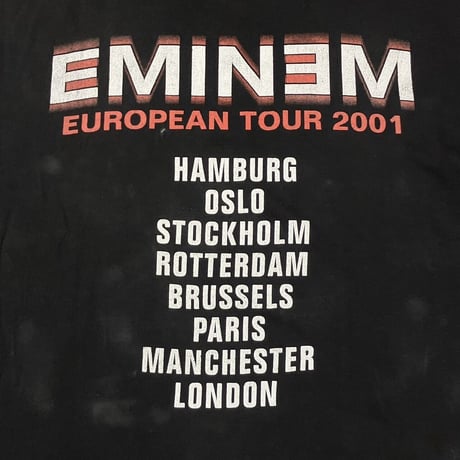 EMINEM EUROPEAN TOUR 2001 CHAINSAW FITS XL 1960