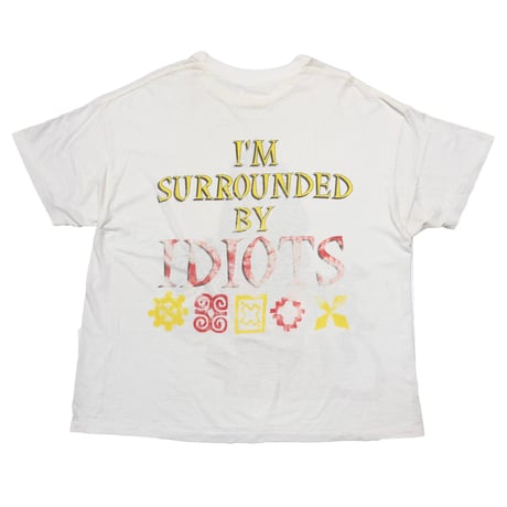 DISNEY VINTAGE THE LION KING I'M SURROUNDED BY IDIOTS WHITE FITS XL 2538