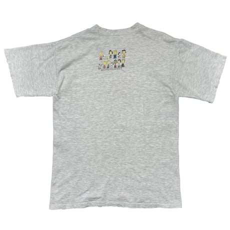 PEANUTS SNOOPY TEE ASH GREY LARGE 8231
