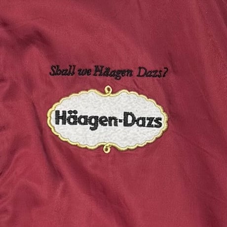 HAAGEN-DAZS STAFF JACKET WINE RED FITS L-XL 6349