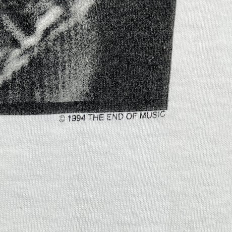 NIRVANA KURT COBAIN MEMORIAL MONOCHROME PORTRAIT WHITE GIANT by TULTEX XL 8370