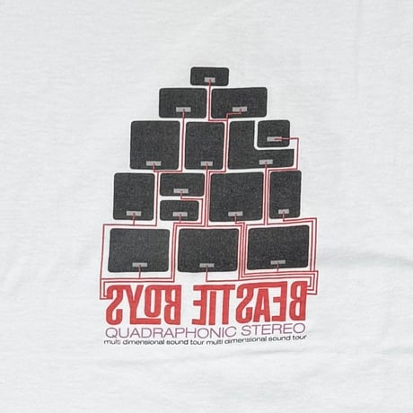 BEASTIE BOYS QUADROPHONIC STEREO WHITE HANES XL 1035