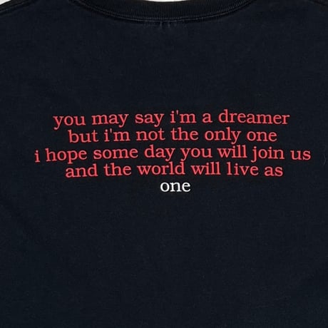 JOHN LENNON 00's IMAGINE you may say i'm a dreamer... one HANES LARGE 7950