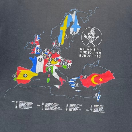 METALLICA BIG SKULL NO WHERE ELSE TO ROAM EUROPE 1993 METALLICA TAG LARGE 2802