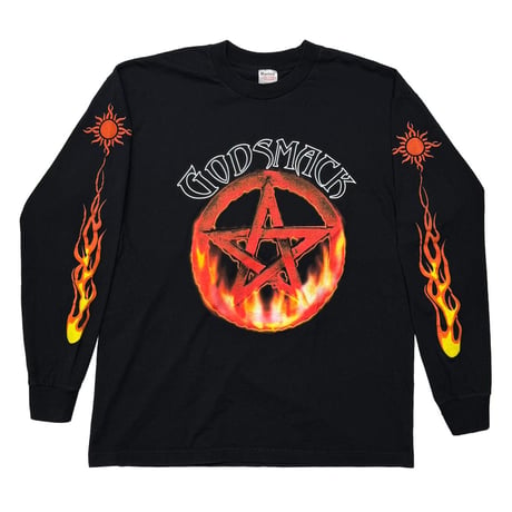 GOD SMACK PENTAGRAM FLAME LS MURINA XL 8656