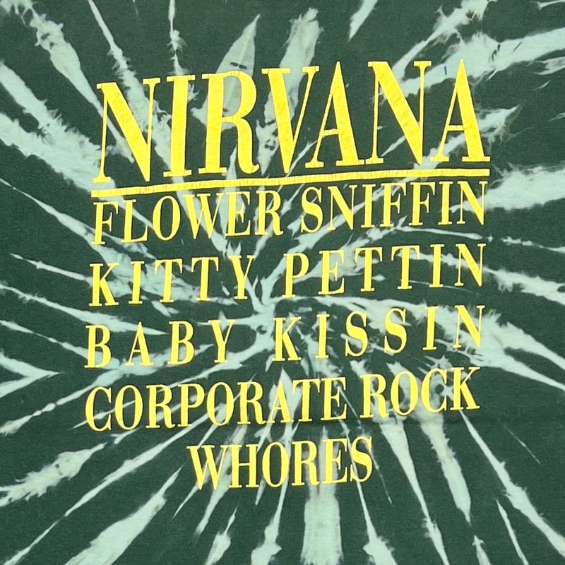NIRVANA SMILE BOOTLEG GREEN TIE DYE XL 9112 | g