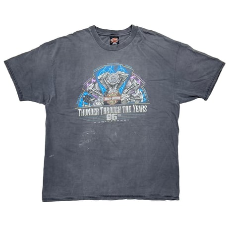 ハーレー ロンT 2XL フレイム 長袖 Tシャツ フェード greatland