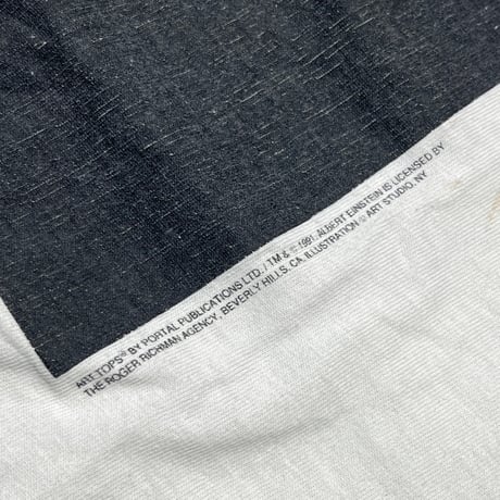 ALBERT EINSTEIN 1991 ART TOPS FACE WHITE HANES XL 5251