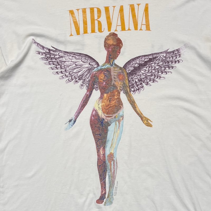 NIRVANA IN UTERO BRIGHT GREEN XL 0258 | greatLA