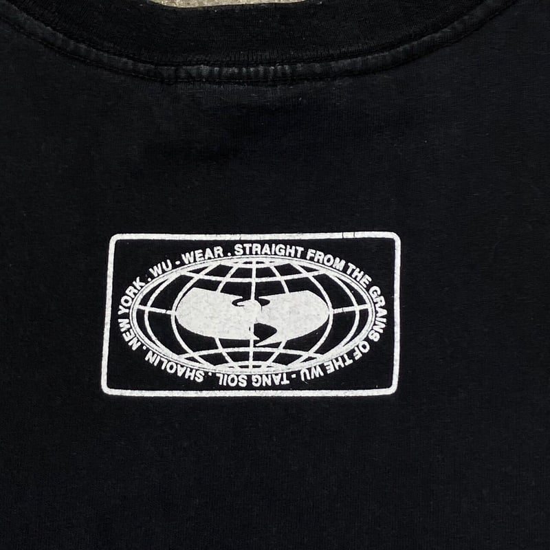 WU-TANG CLAN WU-WEAR EARTH LOGO TEE FITS LARGE WU-TANG CLAN WU-WEAR EARTH LOGO TEE FITS LARGE