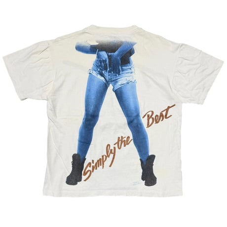 TINA TURNER Simply the Best WHITE anvil LARGE 7689