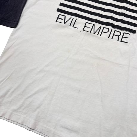 RAGE AGAINST THE MACHINE 1996 EVIL EMPIRE RAGLAN WHITE/BLACK giant LARGE 4886