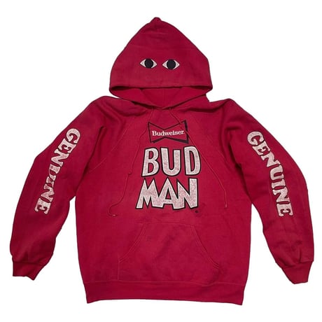 BUDWEISER BUD MAN SWEAT HOODIE RED XL 3923