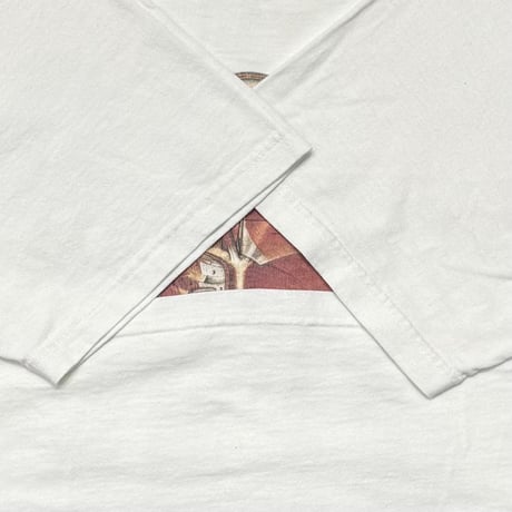 OLD&VINTAGE Y2K KURT COBAIN WEARING ANATOMICAL WHITE FRUIT OF THE LOOM LARGE 1197