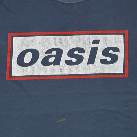 oasis WHITE BOX LOGO KNEBWORTH OR CORCAIGH? FADED NAVY FITS XL 7488