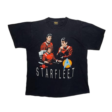 STAR TREK STARFLEET KLINGONS TEE 1991 CHANES LARGE 2137