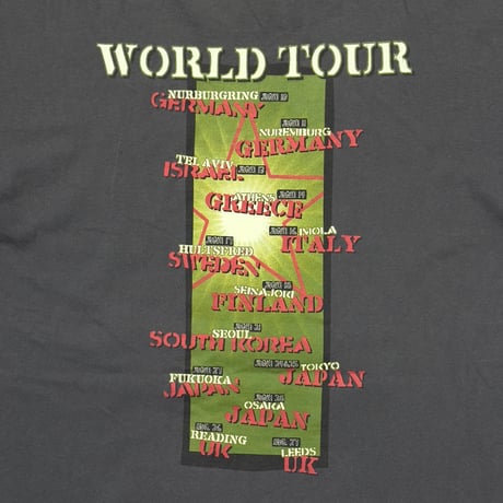 RAGE AGAINST THE MACHINE 2000 GUN & STAR CHARCOAL giant FITS LARGE 6375