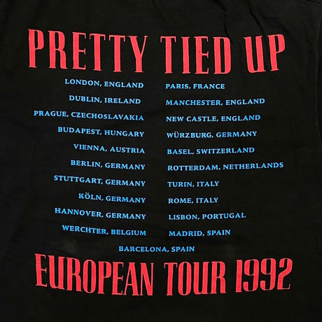 GUNS N ROSES PRETTY TIED UP EUROPEAN TOUR 1992 EURO FITS XL 3610