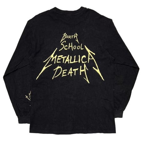 METALLICA BIRTH SCHOOL METALLICA DEATH PUSHEAD SIDE FLAME SKULL LS LARGE 3998
