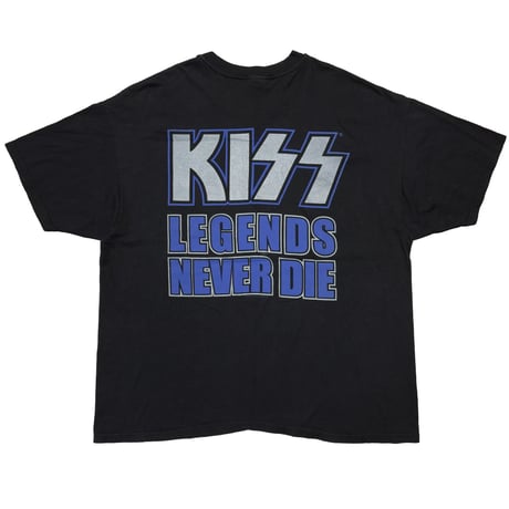KISS THE FAREWELL TOUR 1973-2000 LEGENDS NEVER DIE STEDMAN BY HANES XXL 4490