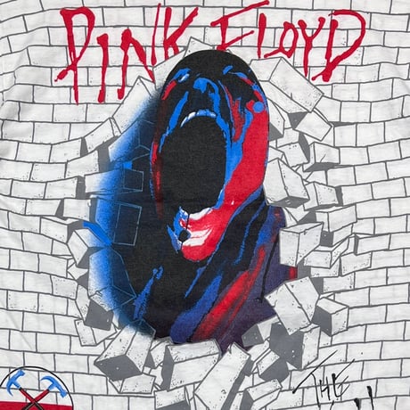 PINK FLOYD 1989 THE WALL OVP WHITE HANES LARGE 9611