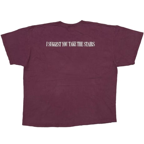 DISNEY VINTAGE THE TWILIGHT ZONE TOWER OF TERROR DOUBLE SIDE BURGUNDY XXL 6939