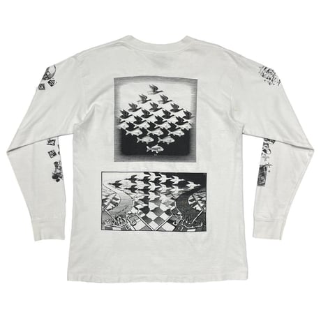 M.C. ESCHER MULTI ART LS WHITE ONEITA LARGE 5677