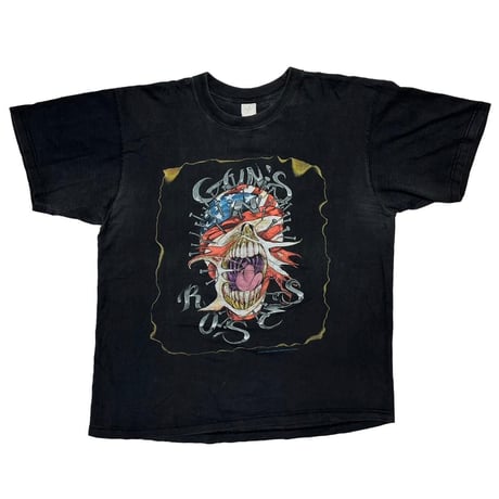 GUNS N' ROSES 1995 AMERICAN FLAG SKULL GNR FKN EURO XL 0997