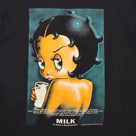 BETTY BOOP MILK "It does a Boop good !" ALL SPORT LARGE 3245