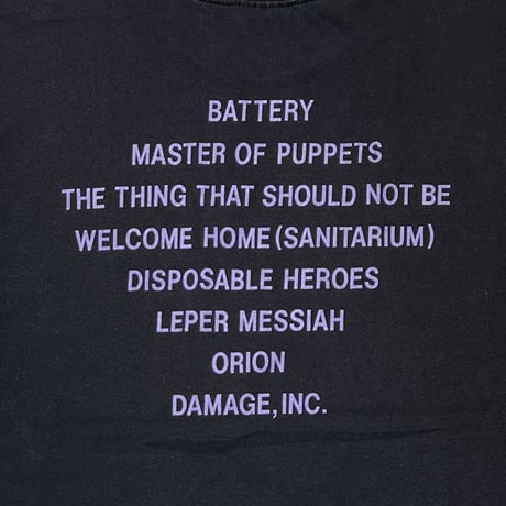 METALLICA MASTER OF PUPPETS GIANT XL 7549