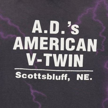 HARLEY DAVIDSON A.D.'S AMERICAN V-TWIN BLACK PUPLE LARGE 0047