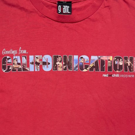 RED HOT CHILI PEPPERS CALIFORNICATION 2000 RED GINAT FITS XL 4700