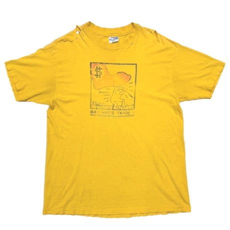 KEITH HARING GREENPEACE BAN WASTE TRADE!! HANES XL 3583