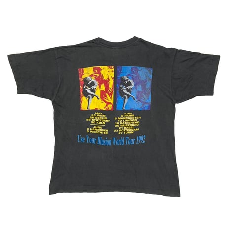GUNS N' ROSES AXL ROSE FRONT USE YOUR ILLUSION BOOTLEG FITS XL 3339