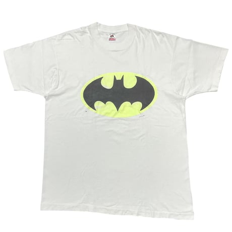DC COMICS BATMAN LOGO 1982 WHITE FRUIT OF THE LOOM XL 8417
