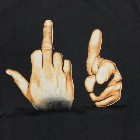 OLD & VINTAGE FUCK YOU HAND SIGN DELTA MEDIUM 2666