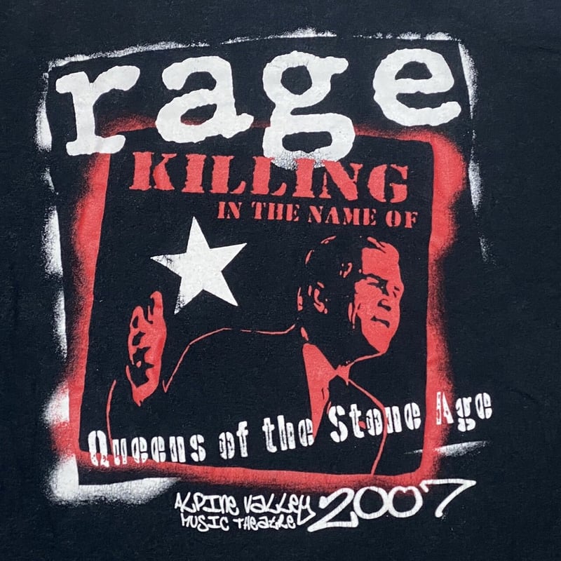 RAGE AGAINST THE MACHINE シルクスクリーン　1995年 RAGE AGAINST THE MACHINE シルクスクリーン 1995年 RAGE