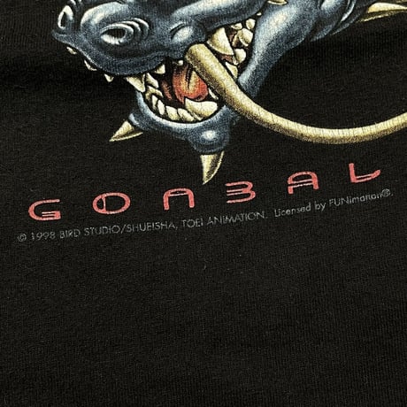 VINTAGE DRAGON BALL Z SON GOKU DOUBLE SIDE TEE BLACK XL 5289