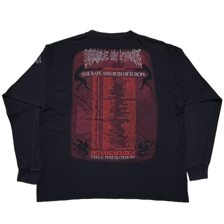 CRADLE OF FILTH THE RAPE AND RUIN OF EUROPE LS FITS XL 2376