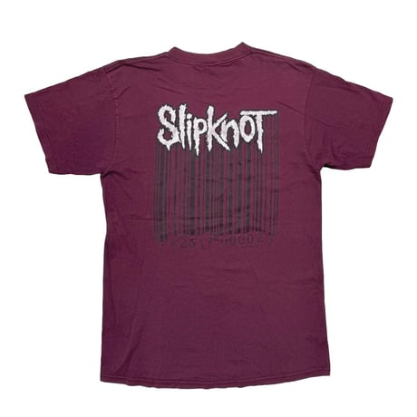 Slipknot 1999 BARCODE BURGUNDY TULTEX LARGE 4853