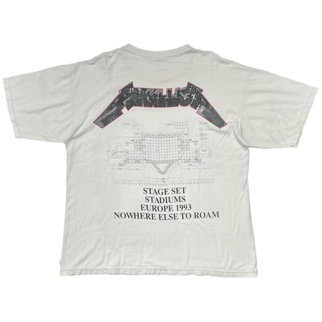METALLICA 1991 STAGE SET STADIUMS EUROPE 1993 NOWHERE ELSE TO ROAM EURO XL 9169