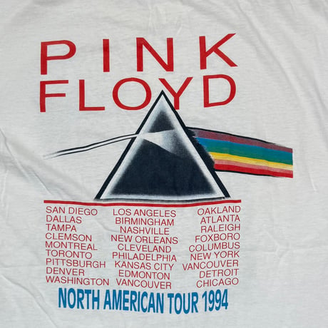 PINK FLOYD NORTH AMERICAN TOUR 1994 BOOTLEG WHITE XL 9138
