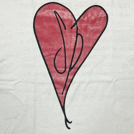 THE SMASHING PUMPKINS SP HEART RED WHITE HANES LARGE 5051