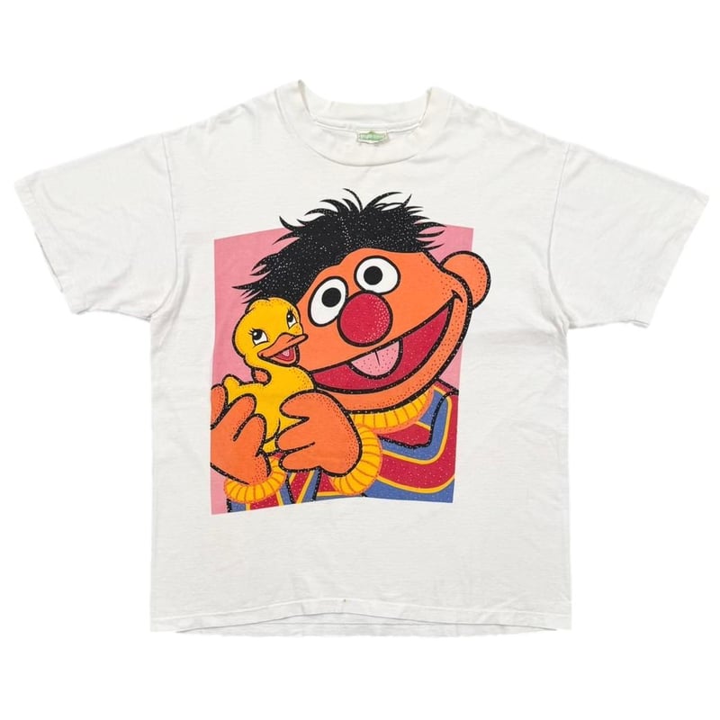 テルテル様売約済　KYOTO限定　DUCK TEE WHITE XL SESAME STREET ERNIE & DUCK WHITE FITS XL 9322 |