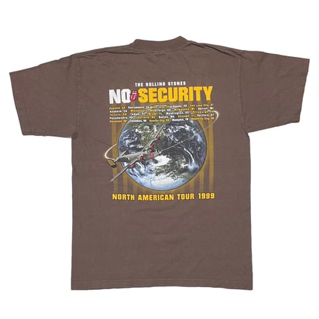 ROLLING STONES NO SECURITY 1999 TOUR PADLOCK LIP & TONGUE BROWN MURINA LARGE 4735