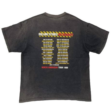 ROLLING STONES NO SECURITY NORTH AMERICAN TOUR 1999 SOF TEE XL