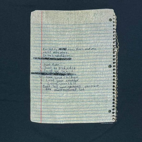 NIRVANA KURT COBAIN THE END OF MUSIC NOTE BLUE PORTRAIT ANVIL MEDIUM 7138
