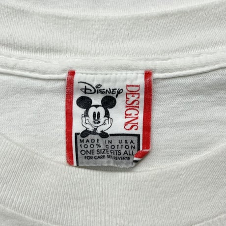 DISNEY VINTAGE POOH FACE DOUBLE SIDE PRINT WHITE OSFA 6519